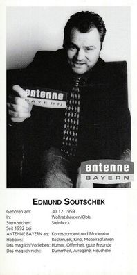Edmund Soutschek ( Antenne Bayern ) - Autogrammkarte