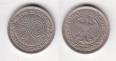 50 Pfennig Nickel Münze Weimarer Republik 1928 A