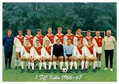 1 FC Köln + + 1966-67 + + Super Mannschaftskarte + +