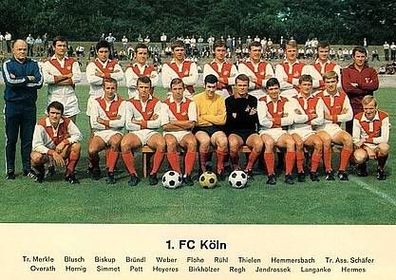 1 FC Köln + + 1968-69 + + Super Mannschaftskarte + +