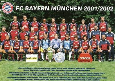 Bayern München + + 2001-02 + + Super Mannschaftskarte + +