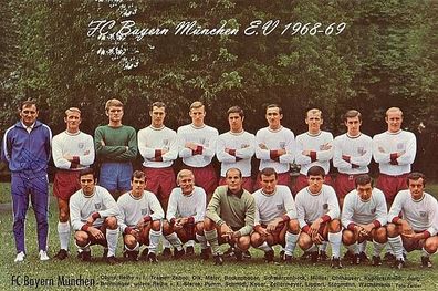 Bayern München + + 1968-69 + + Super Mannschaftskarte + +3