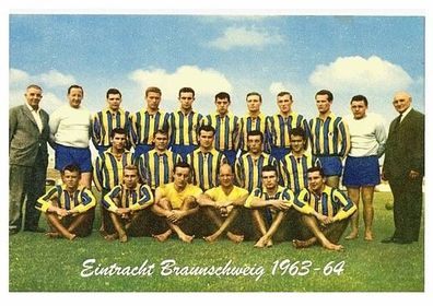 Eintr. Braunschweig + + 1963-64 + + Super Mannschaftskarte + +