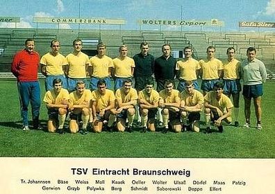 Eintracht Braunschweig + + 1968-69 + + Super Mannschaftskarte + +