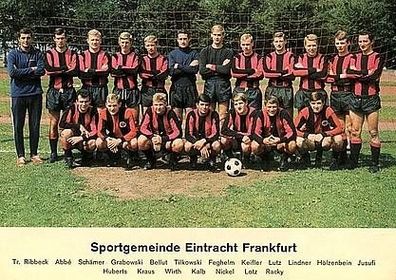 Eintracht Frankfurt + + 1968-69 + + Super Mannschaftskarte + +