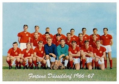 Fortuna Düsseldorf + + 1966-67 + + Super Mannschaftskarte + +