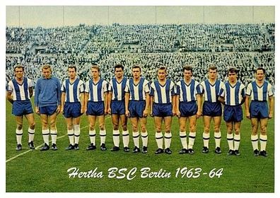 Hertha BSC Berlin + + 1963-64 + + Super Mannschaftskarte + +