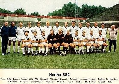 Hertha BSC Berlin + + 1968-69 + + Super Mannschaftskarte + +