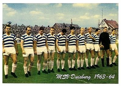MSV Duisburg + + 1963-64 + + Super Mannschaftskarte + +