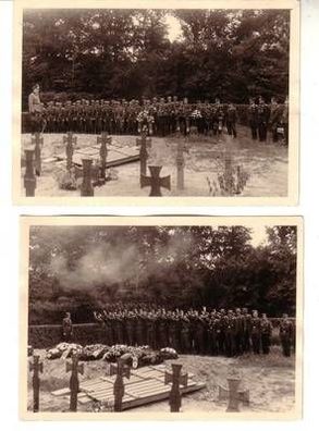 47241/2 Original Fotos Antwerpen Soldatenfriedhof 2. Weltkrieg 1944