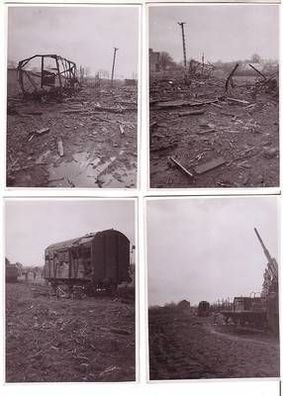 00324/4 Original Fotos Eisenbahn Flakgeschütz 2. Weltkrieg 1943