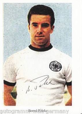 Bernd Patzke DFB WM 1966 Autogrammkarte Original Signiert
