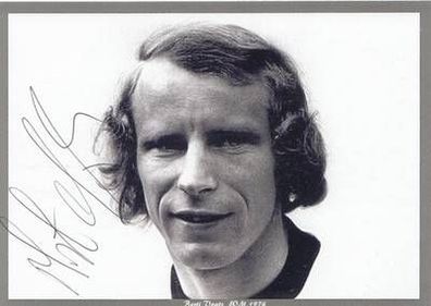 Berti Vogts DFB Weltmeister 1974 Autogrammkarte Original Signiert