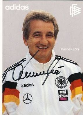 Hannes Löhr DFB AK 1992 Original Signiert + A7217