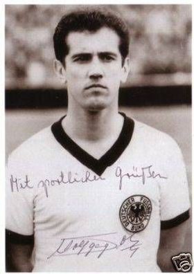 Wolfgang Solz DFB Nationalspieler 60er Jahre Autogrammkarte