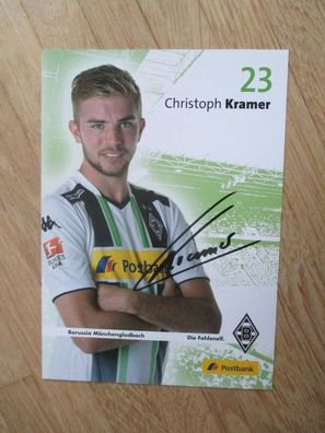 Borussia Mönchengladbach Saison 14/15 Christoph Kramer - handsigniertes Autogramm!!!