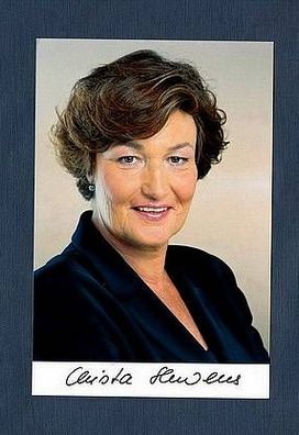 Ex-Staatsministerin in Bayern Christa Stewens - Originalautogramm signiert