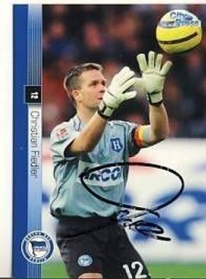 Christian Fiedler Hertha BSC City Press SB 2005-06 Sign