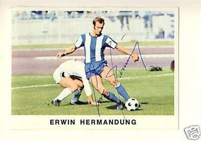Erwin Hermandung Hertha BSC Bergmann SB 1975-76 Sign.