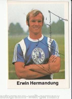 Erwin Hermandung Hertha BSC Bergmann SB 1976-77 Original Signiert