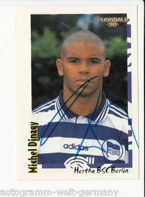 Michel Dinzey Hertha BSC Panini SB 1998 Original Signiert