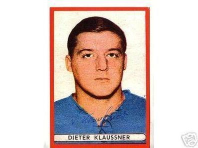 Karlsruher SC 60er Jahre + Dieter Klaussner+ Original Signiert
