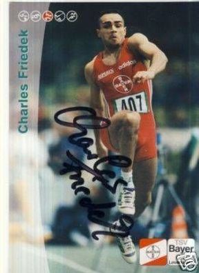 Charles Friedek Leichtathletik Autogrammkarte Original Signiert + 58085