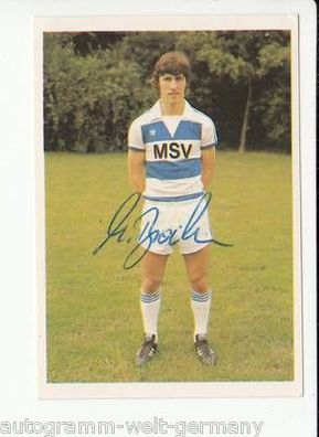 Michael Brocker MSV Duisburg Bergmann SB 1977-78 Original Signiert