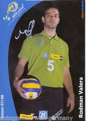 Rodman Valera VFB Friedrichshafen 2007-08 Volleyball TOP AK Orig. Sign. + A 12973