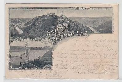 50633 Mehrbild Ak Gruss aus dem bergischen Land 1899