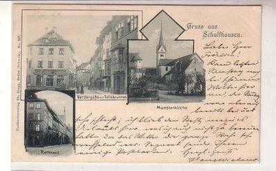 50512 Mehrbild Ak Gruss aus Schaffhausen 1909