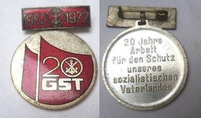 emailliertes GST Abzeichen 20 Jahre 1952-1972