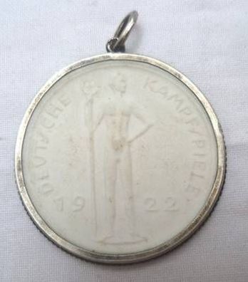 seltene Medaille Deutsche Kampfspiele 1922