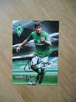 SV Werder Bremen Saison 11/12 Sokratis - handsigiertes Autogramm!!!