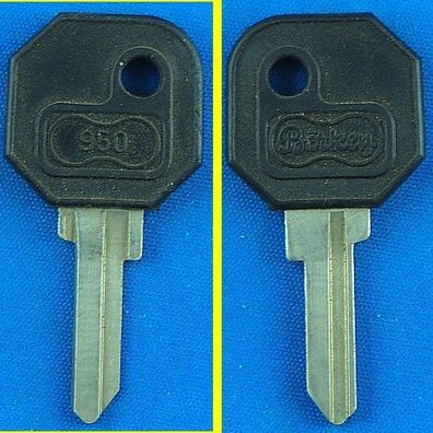 Schlüsselrohling Börkey 950 PS 08 Kunststoffkopf für Fist, Neiman, Sipea / Moscvic +