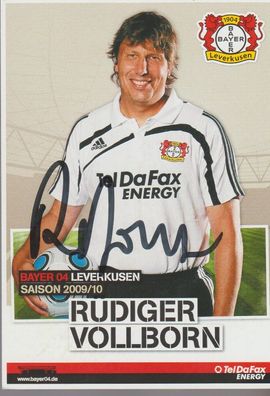 Rüdiger Vollborn Autogramm Bayer Leverkusen Saison 2009/2010