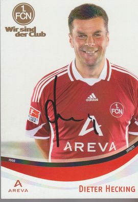 Dieter Hecking Autogramm 1. FC Nürnberg Saison 2010/2011