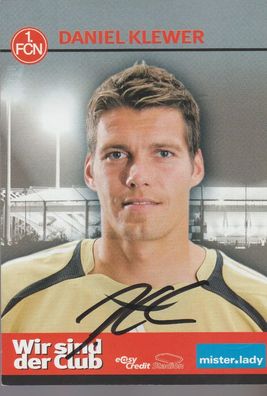 Daniel Klewer Autogramm 1. FCN Saison 2006/2007