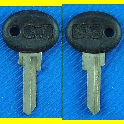 Schlüsselrohling Börkey 950 PS 12 Kunststoffkopf für Fist, Neiman, Sipea / Moscvic +