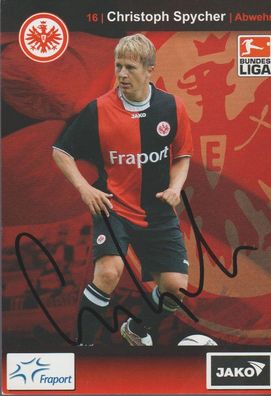 Christoph Spycher Autogramm Eintracht Frankfurt