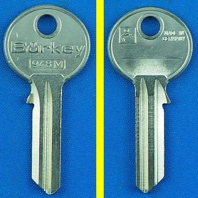Schlüsselrohling Börkey 948 M (neuer Kopf) für Bona, Corbin, Esco, GIG, K + K, Kawe .