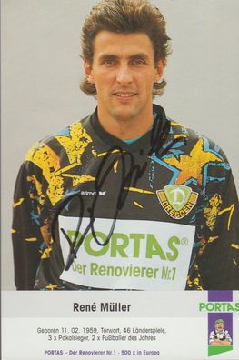 Rene Müller Autogramm Dynamo Dresden