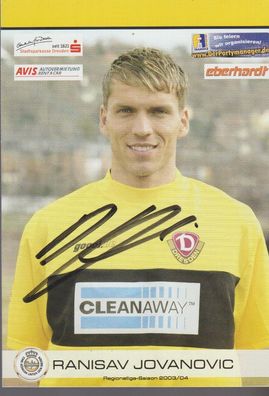 Ranisav Jovanovic Autogramm Dynamo Dresden