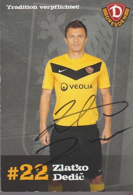 Zlatko Dedic Autogramm Dynamo Dresden