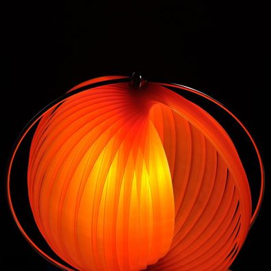 cagü: Design Retro Lounge Tischlampe Tischleuchte [BOLA] Orange 42cm Höhe, NEU!