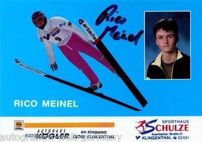 Rico Meinel Autogrammkarte Original Signiert + A 13038