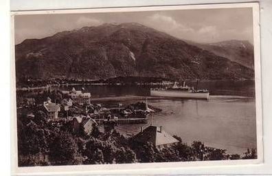 33236 Ak Norwegen Balestrand Balholm Dampfer Sierra Cordoba 1936