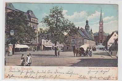 50626 Ak Aue im Erzgebirge Markt 1904