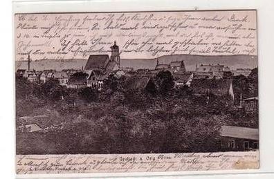 50591 Präge bzw. Relief Ak Neustadt an der Orla Totalansicht 1905
