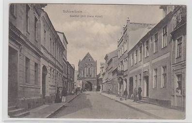 50180 Ak Schivelbein Steintor (mit Ibens Hotel) 1913
